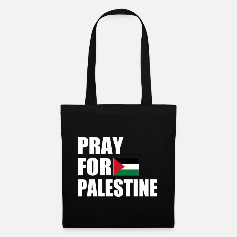 Pray for palestine - Stoffbeutel - Schwarz