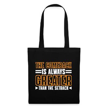 Le retour est toujours plus grand que le revers 27 - Sac en tissu - noir - Devant