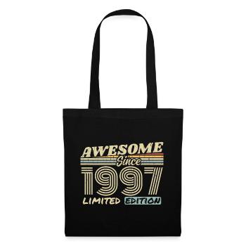 Vintage 1997 Rétro - Cadeau D’anniversaire 1997 - Sac en tissu - noir - Devant