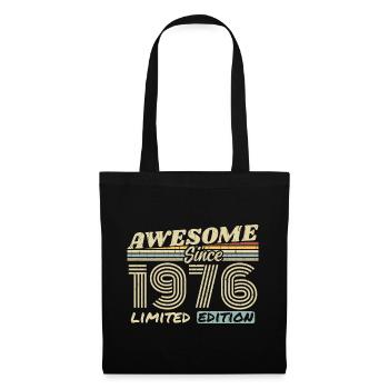 Vintage 1976 Rétro - Cadeau D’anniversaire 1976 - Sac en tissu - noir - Devant