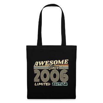 Vintage 2006 Retro - 2006 Birthday Gift - Tote Bag - black - Front
