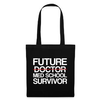 Survivant de l’école de médecine du futur - Sac en tissu - noir - Devant