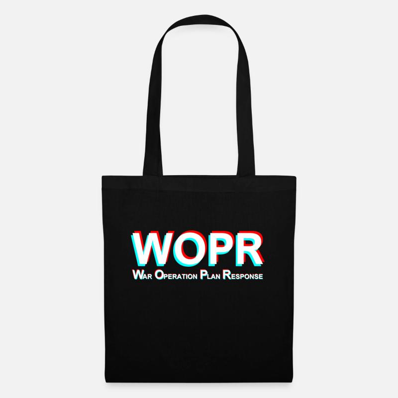 WOPR WarGames Inspired: Glitched Effect Design - Tote Bag - black
