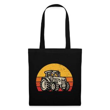 Tractor Farmer Agriculture Farming Farm Rancher - Tote Bag - black - Front