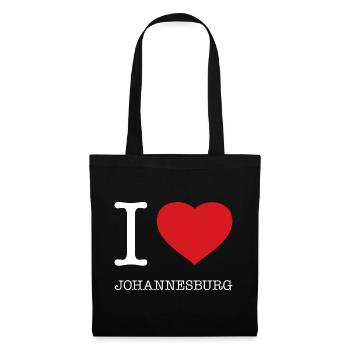 I LOVE JOHANNESBURG - Stoffbeutel - Schwarz - Vorne