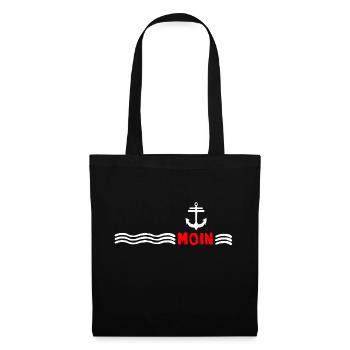 Moin anchor north sea moin vintage home sea coast - Tote Bag - black - Front