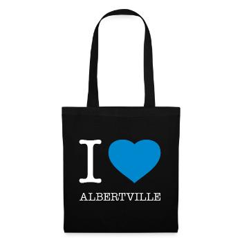 I LOVE ALBERTVILLE - Stoffbeutel - Schwarz - Vorne