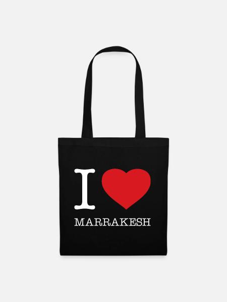 I LOVE MARRAKESH - Stoffbeutel - Schwarz