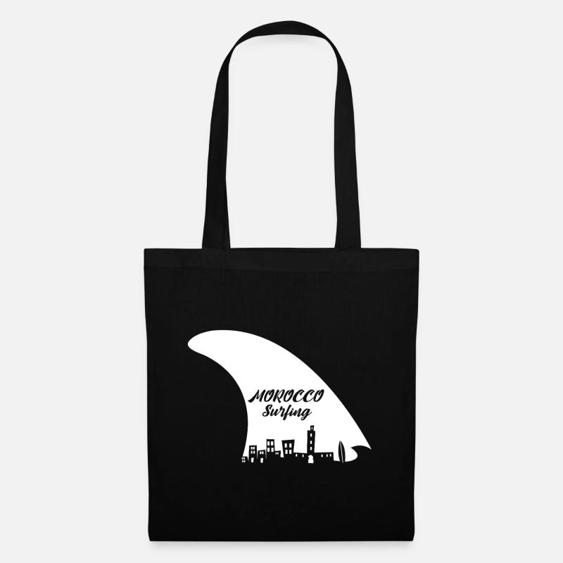 Morocco Surfing - Sac en tissu - noir
