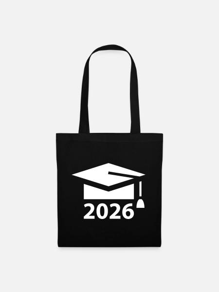 ABI 2026 Abitur Abschlussfeier Abiball - Stoffbeutel - Schwarz