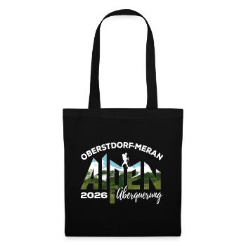 Crossing the Alps 2026, Oberstdorf Merano, hiking - Tote Bag - black - Front