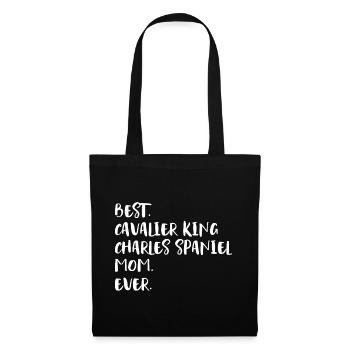 Cavalier King Charles Spaniel - Sac en tissu - noir - Devant