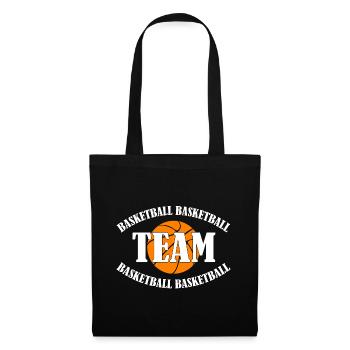 Équipe de basket-ball - Sac en tissu - noir - Devant