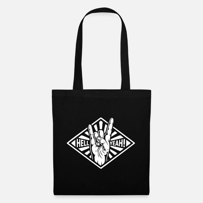 Hell Yeah Hand Gesture - Tote Bag - black