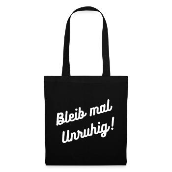 HN Stay Restless – Écriture manuscrite - Sac en tissu - noir - Devant