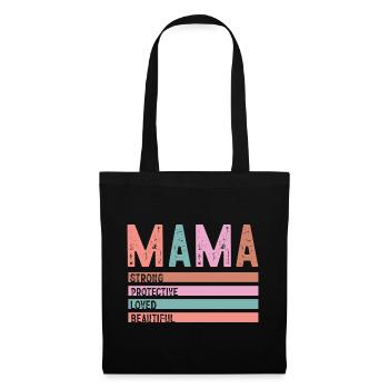 Maman Forte Protectrice Aimée - Sac en tissu - noir - Devant