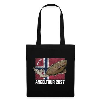 Norwegen Angeltour 2027 - Stoffbeutel - Schwarz - Vorne