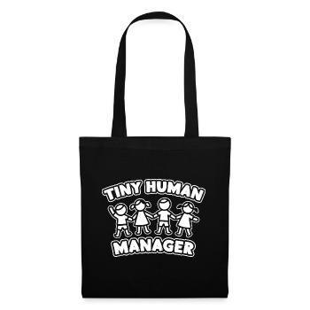 Preschool Teacher Tiny Human Manager Daycare - Stoffbeutel - Schwarz - Vorne