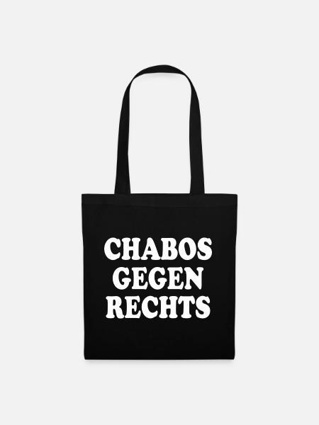 Chabos gegen rechts - Stoffbeutel - Schwarz