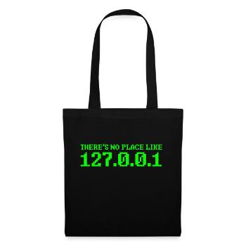 127.0.0.1 ordinateur nerd outsider informatique science - Sac en tissu - noir - Devant