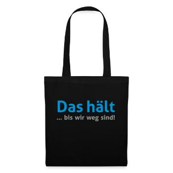 Cela permet de conserver ... jusqu'à ce que nous - Sac en tissu - noir - Devant