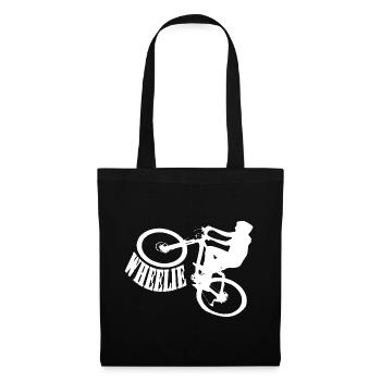 Shirt Wheelie Bike Bike - Tote Bag - black - Front