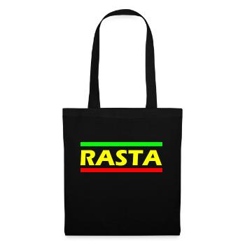 Rasta Reggae Chanvre - Sac en tissu - noir - Devant