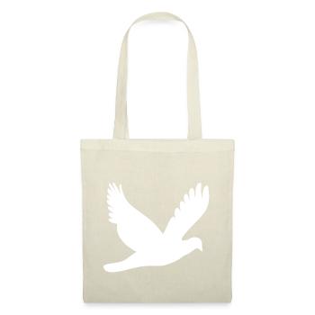 Colombe blanche de la paix - Sac en tissu - nature - Devant