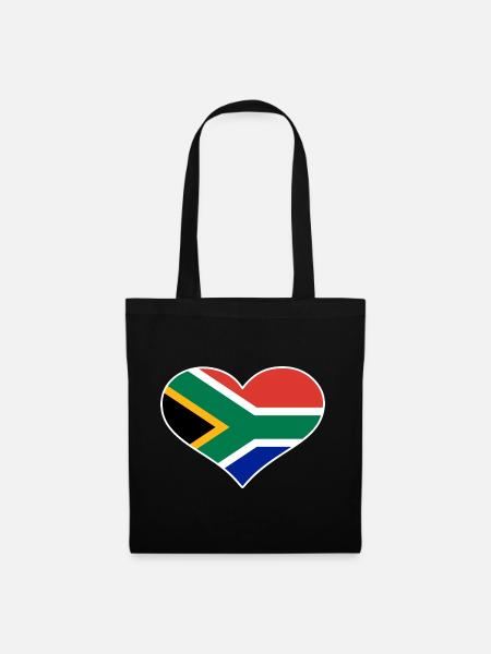 Südafrika - Stoffbeutel - Schwarz