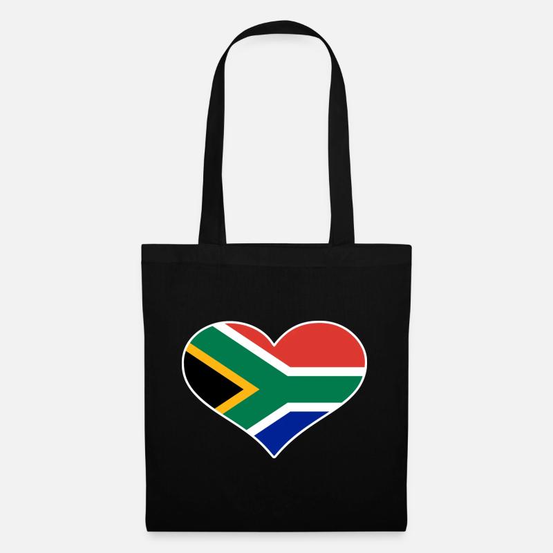 Südafrika - Stoffbeutel - Schwarz