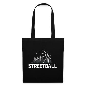 Streetball Skyline - Basket de rue - Sac en tissu - noir - Devant