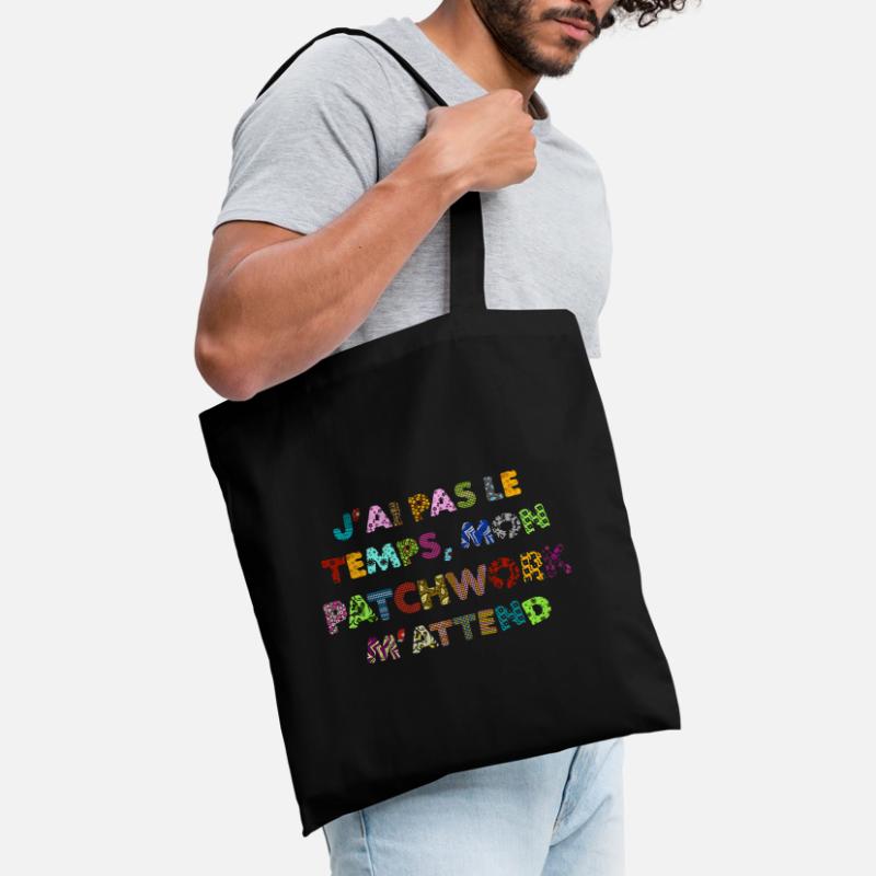 Patchwork: pas le temps, mon patchwork m'attend Sac en tissu