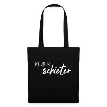 Klugscheißer klug Plattdeutsch platt deutsch - Stoffbeutel - Schwarz - Vorne