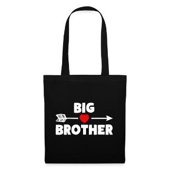 BIG BROTHER Frères et sœurs Cœur - Sac en tissu - noir - Devant