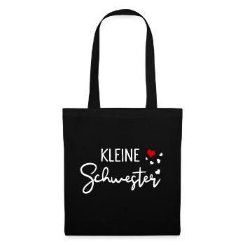 Kleine Schwester Familien Liebe - Stoffbeutel - Schwarz - Vorne