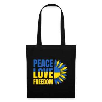 Ukraine Flag Peace Ukrainian Flag Peace - Tote Bag - black - Front