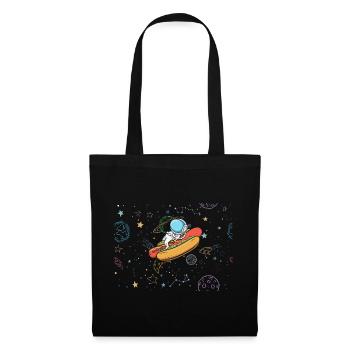 Astronaute Hot Dog Love Astronomie Hot Dog - Sac en tissu - noir - Devant