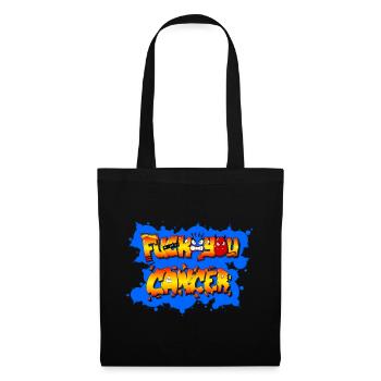Fuck you Cancer - Sac en tissu - noir - Devant
