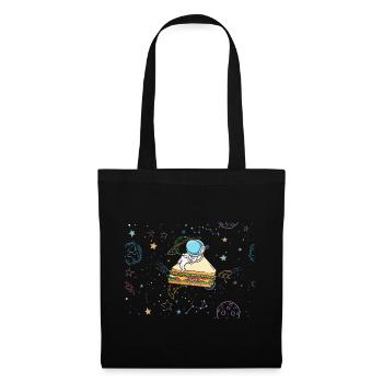 Astronaut Sandwich Love Astronomy Sandwich - Tote Bag - black - Front