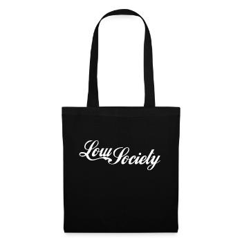 low society white - Stoffbeutel - Schwarz - Vorne