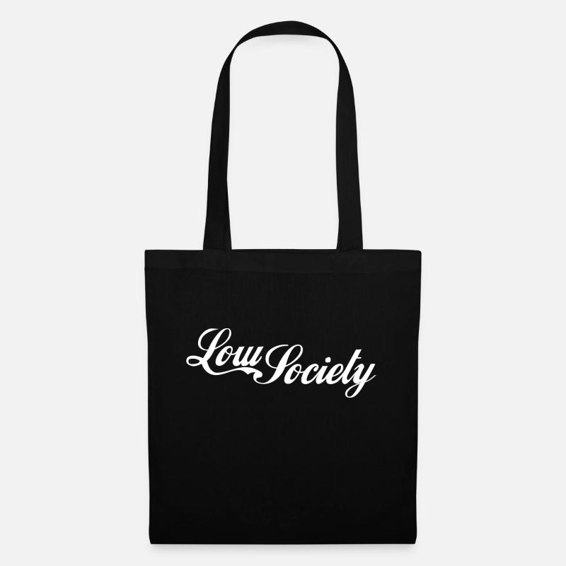 low society white - Stoffbeutel - Schwarz