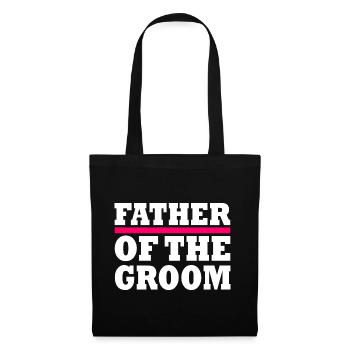 Father of the groom - Sac en tissu - noir - Devant