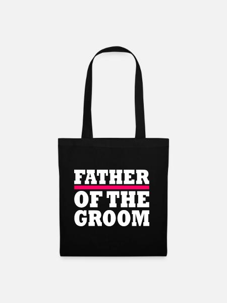 Father of the groom - Stoffbeutel - Schwarz