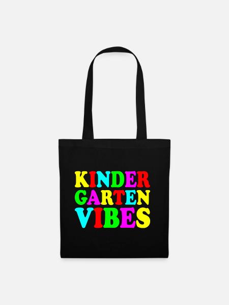 kindergarten vibes - Stoffbeutel - Schwarz