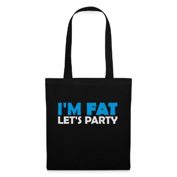at the fat lets party - Tote Bag - black - Front