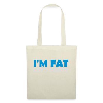 im fat lets party - Stoffbeutel - Natur - Vorne
