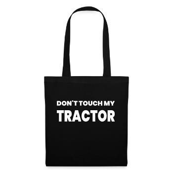 Traktor - Stoffbeutel - Schwarz - Vorne