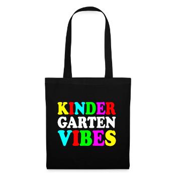 kindergarten vibes - Sac en tissu - noir - Devant