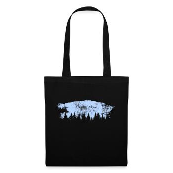 Forest Forests Forester Camping Outdoor - Tote Bag - black - Front