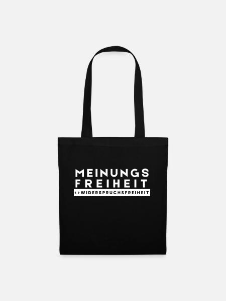 Meinungsfreiheit <> Widerspruchsfreiheit LWBT - Stoffbeutel - Schwarz